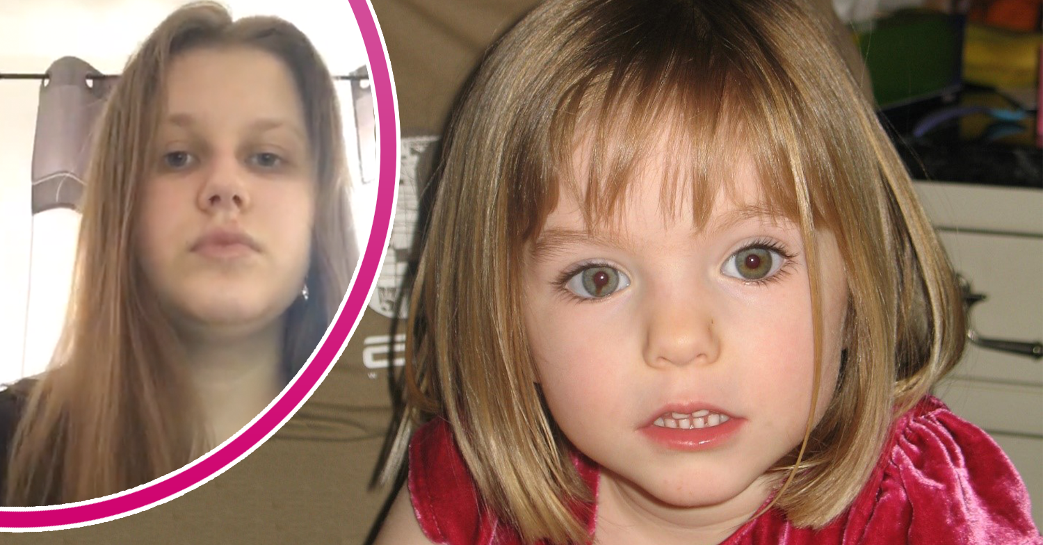 Madeleine McCann in a red dress and Julia on a live chat