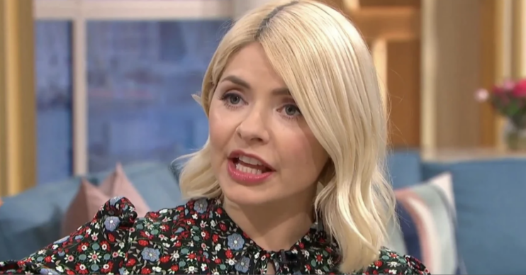 Holly Willoughby presenting on This Morning