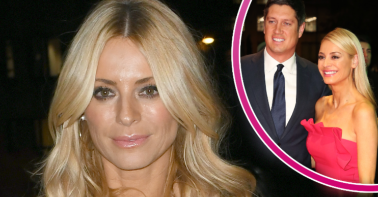 Tess Daly smiling at event and with Vernon Kay