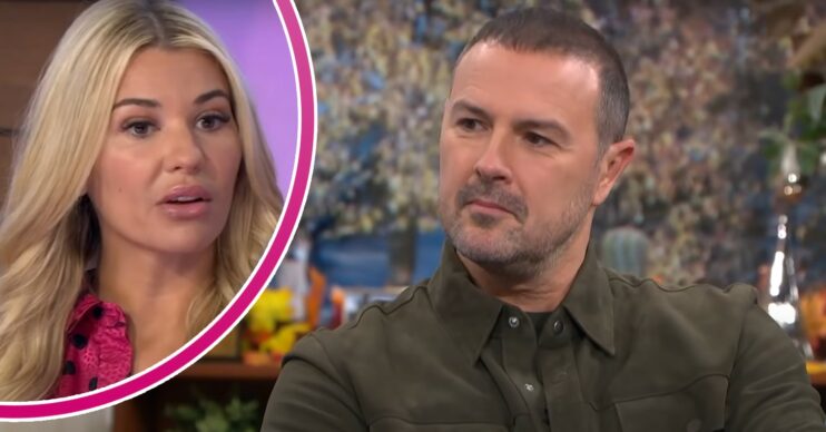 Paddy McGuinness looking serious on This Morning and Christine talking on Loose Women
