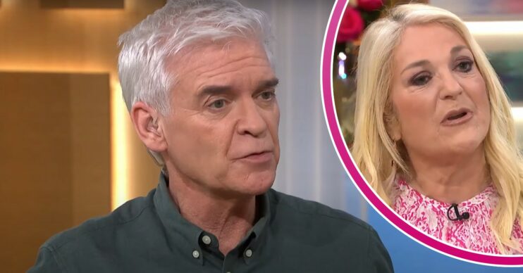 Phillip Schofield and Vanessa Feltz talking on This Morning