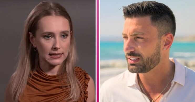 Rose Ayling-Ellis and Giovanni Pernice both look concerned