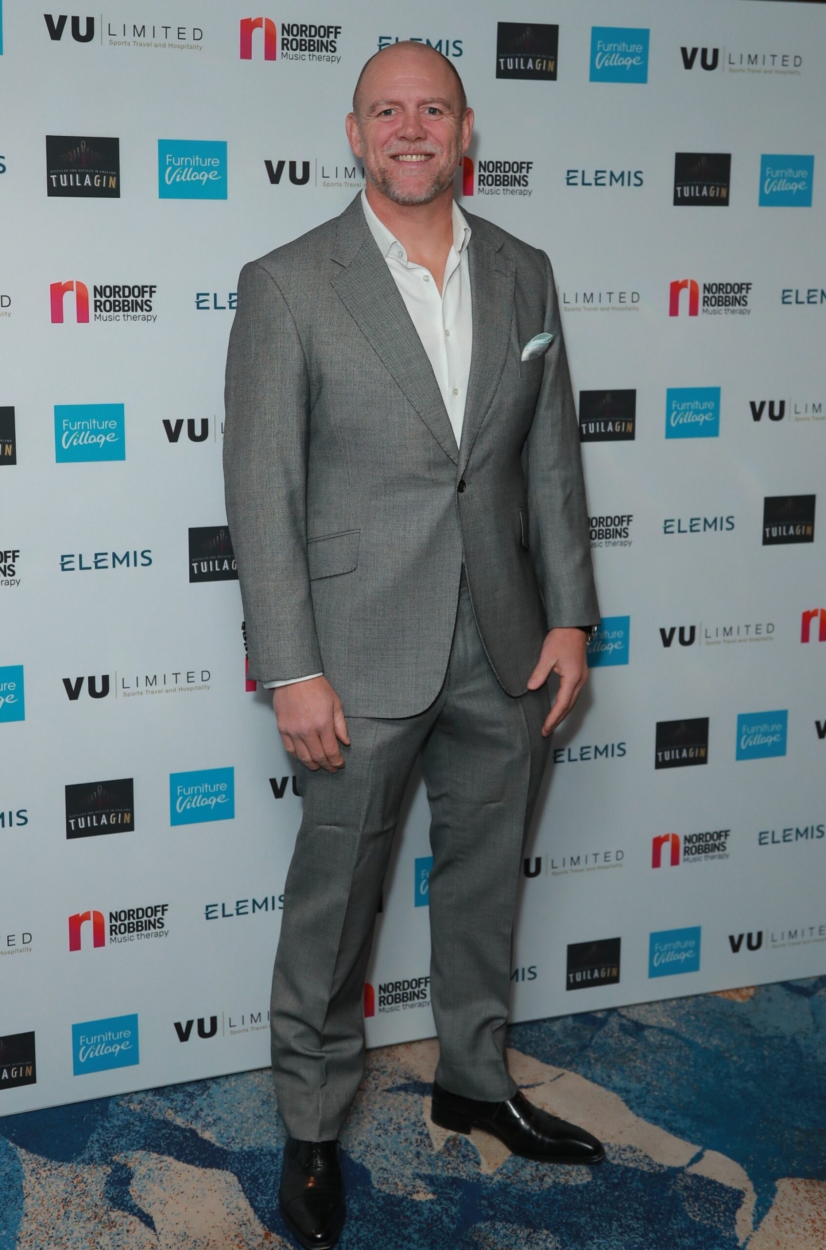 Mike Tindall smiles at Rugby Dinner 2023