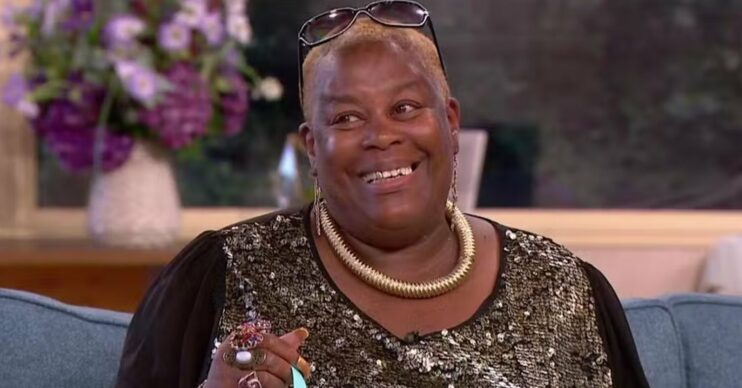 Gogglebox star Sandra Martin smiling on This Morning