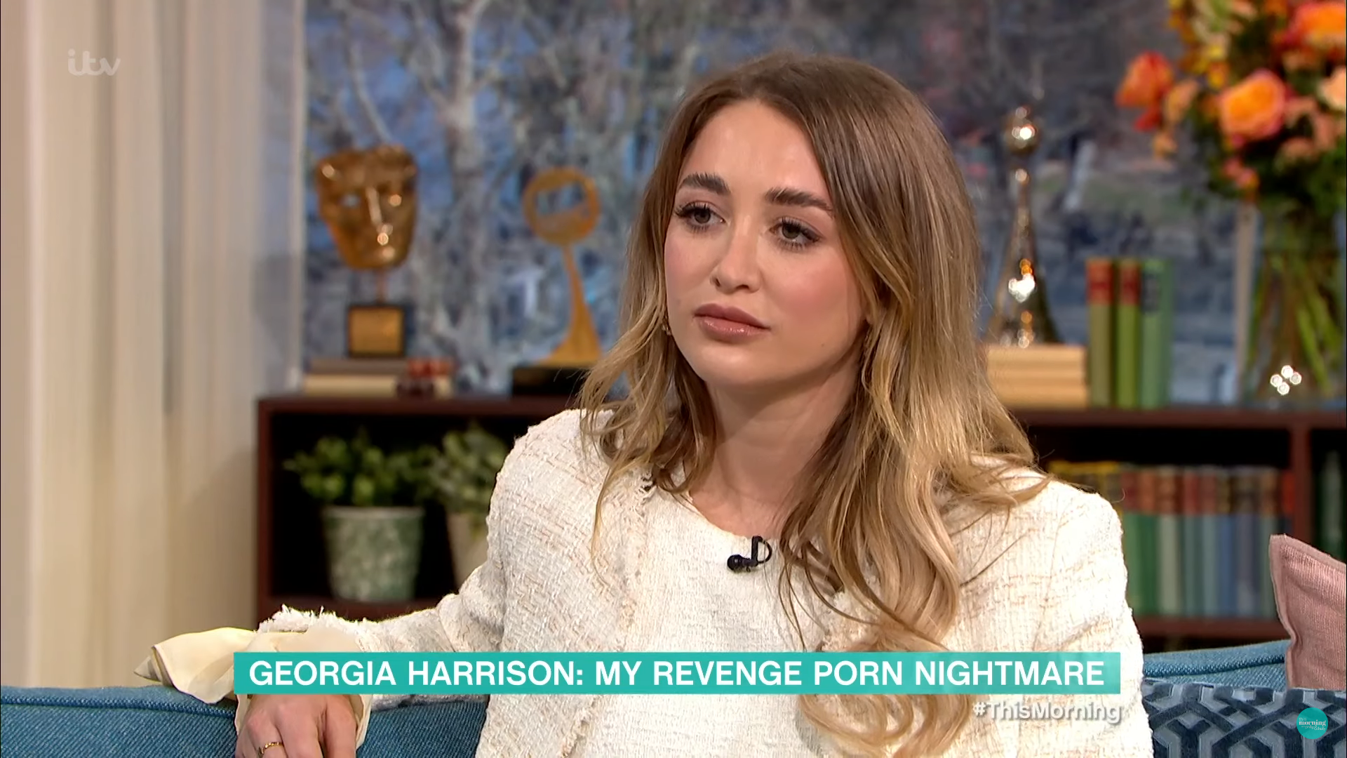 Georgia Harrison smiles on This Morning