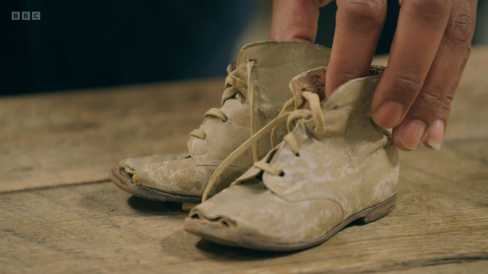 The shoes on The Repair Shop