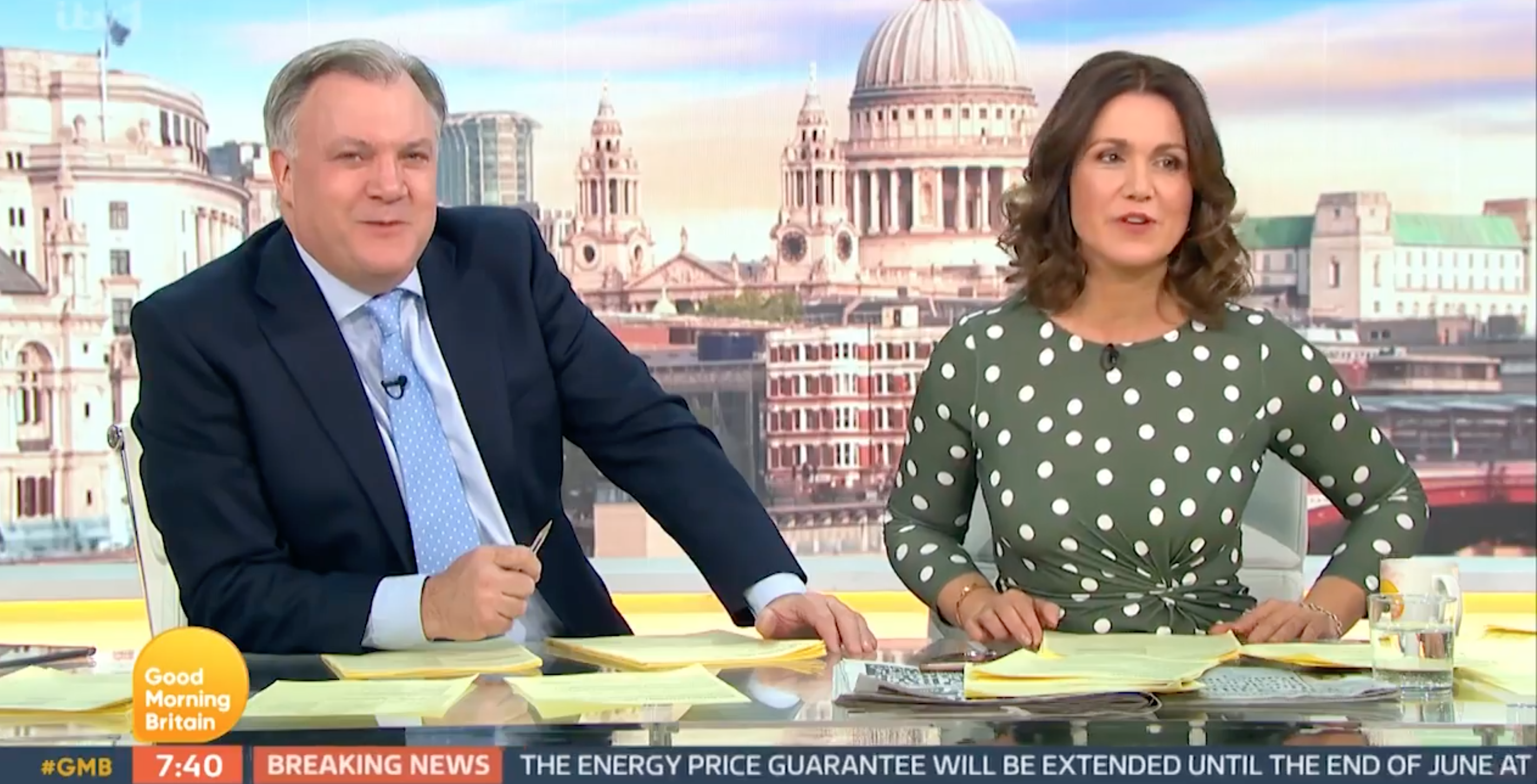 Susanna Reid and Ed Balls on GMB