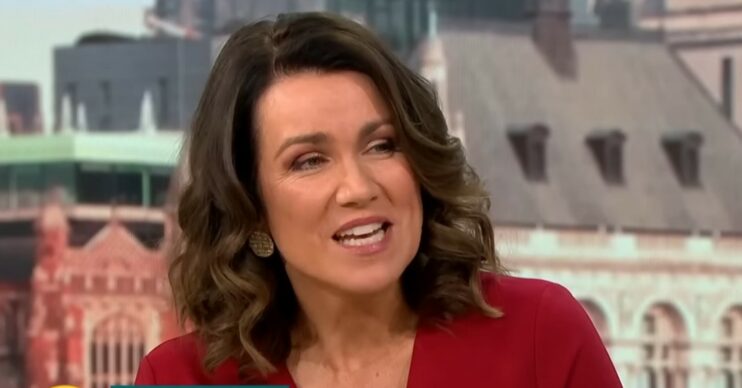 Susanna Reid grimaces as she hosts GMB
