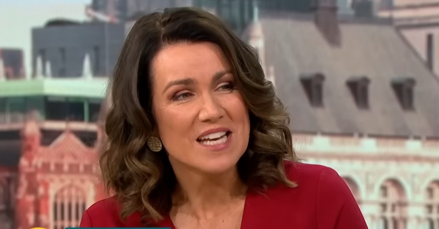 Susanna Reid grimaces as she hosts GMB