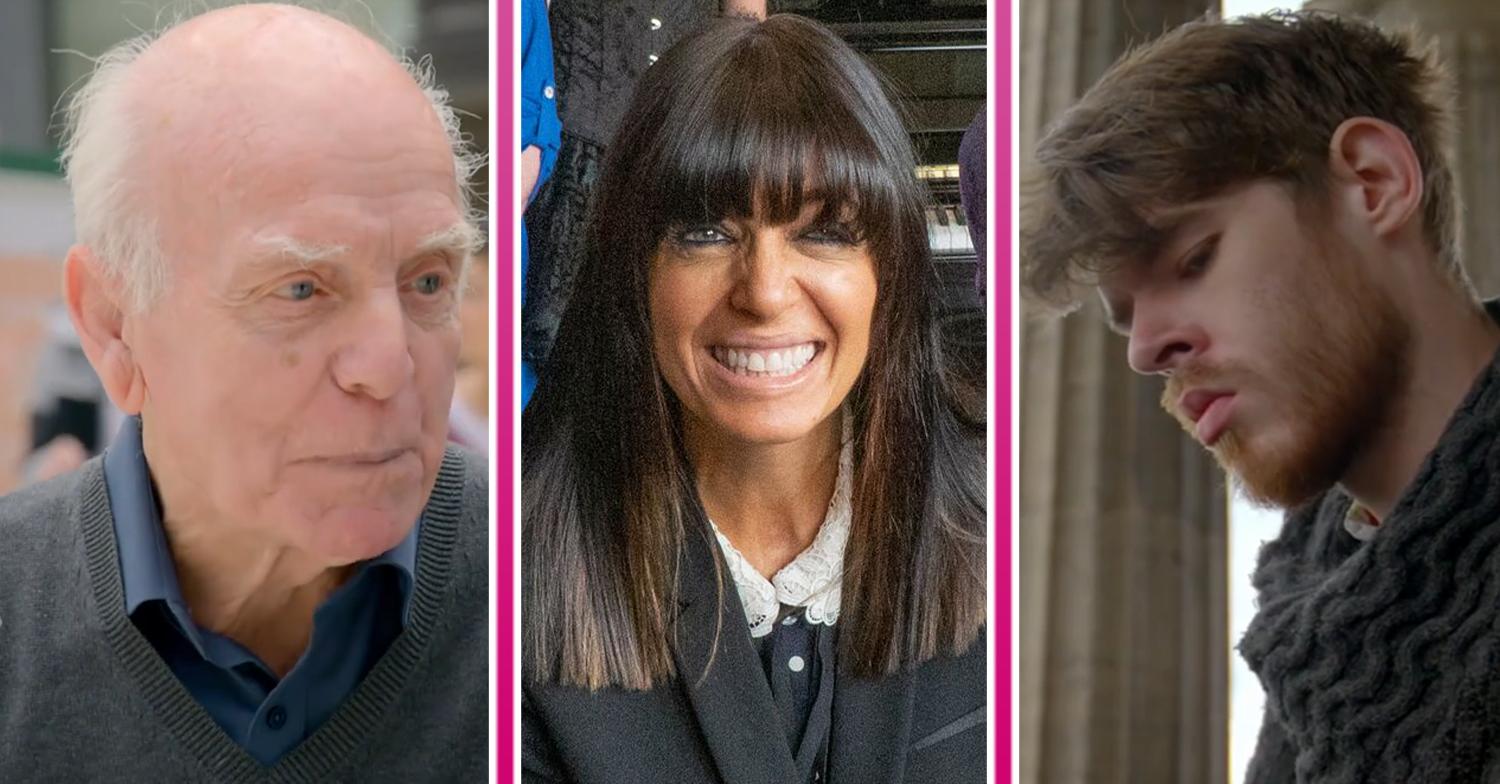The Piano contestants and Claudia Winkleman smiling
