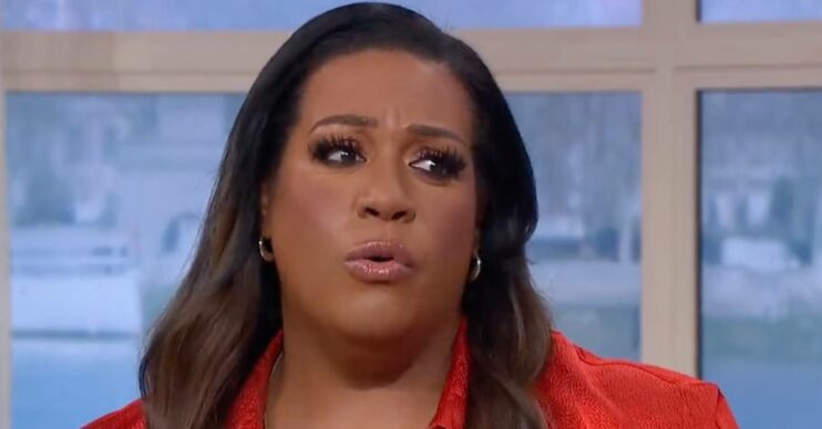 Alison Hammond looks concerned on This Morning today