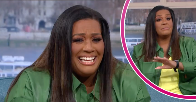 Alison Hammond laughs and apologises on This Morning
