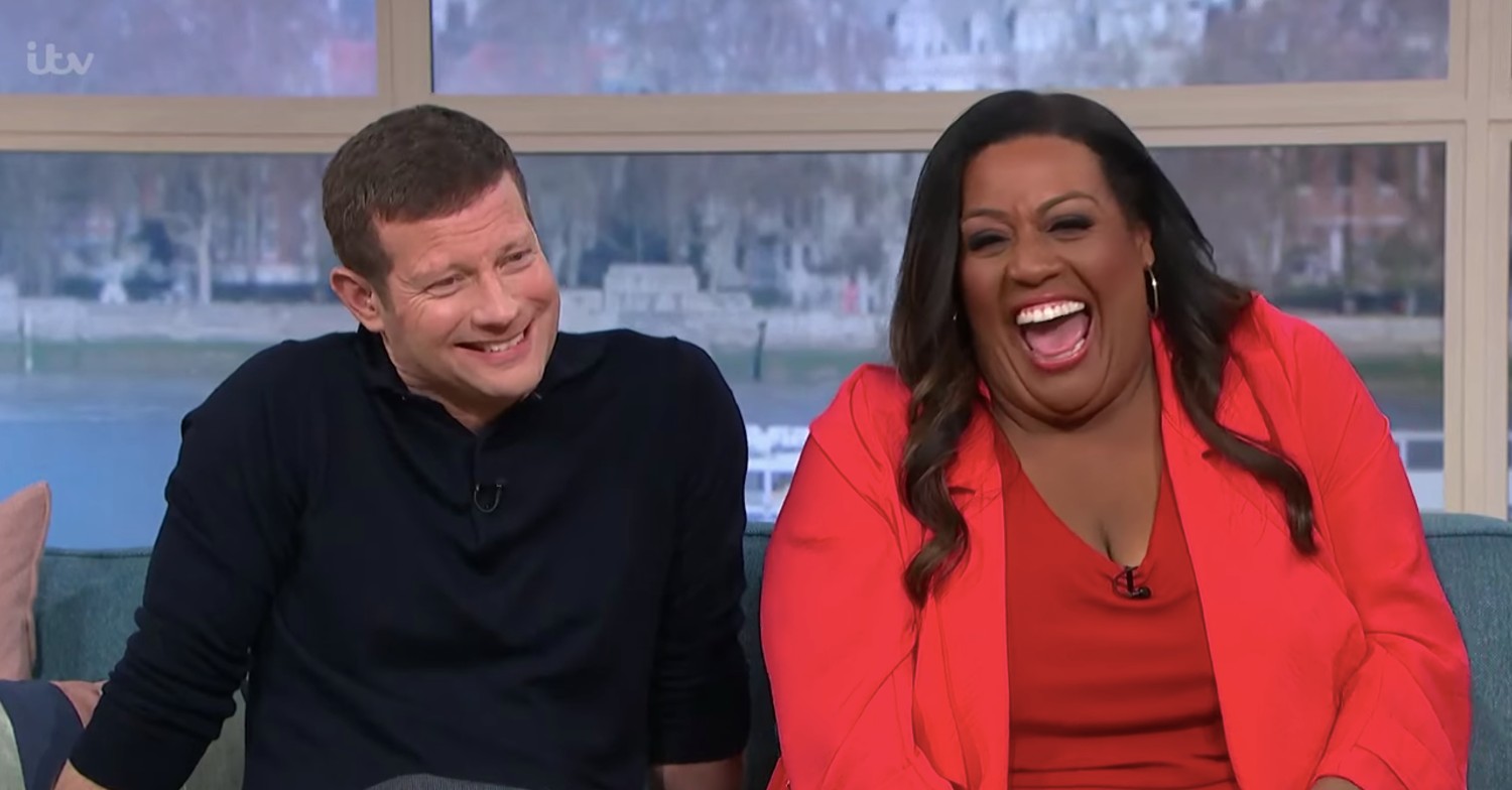 Dermot and Alison Hammond laughing on This Morning 