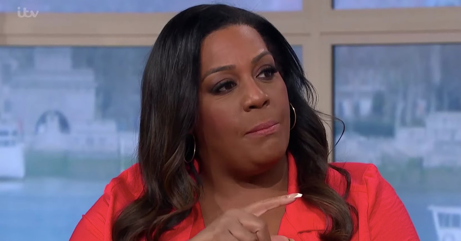 Alison Hammond pointing on This Morning 