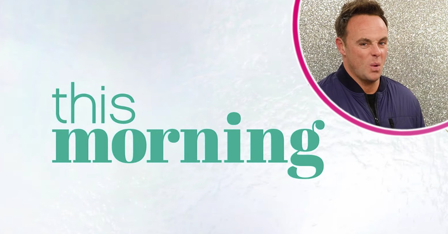 This Morning logo with Ant pulling a face