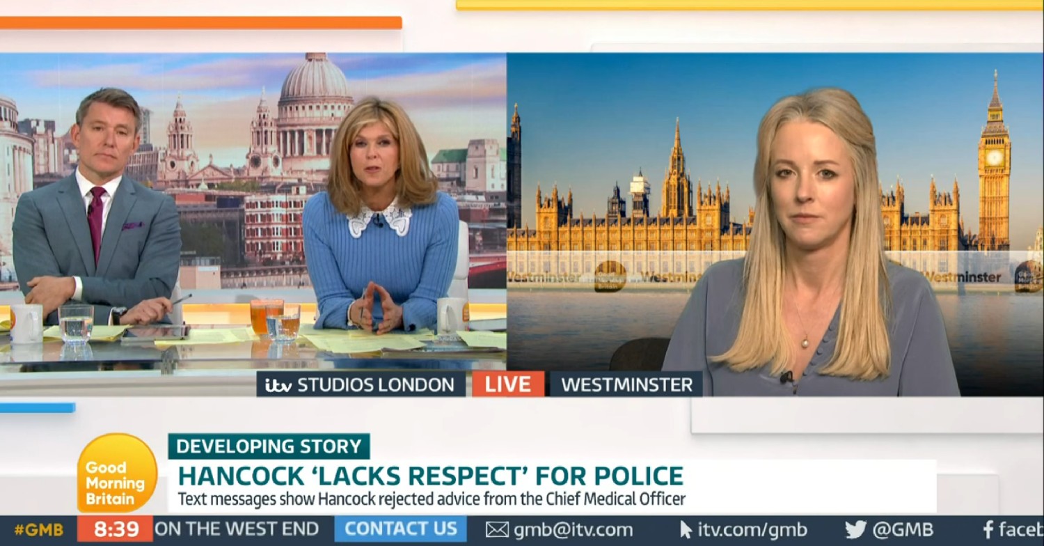 Ben Shephard and Kate Garraway on GMB interviewing Isabel Oakeshott 