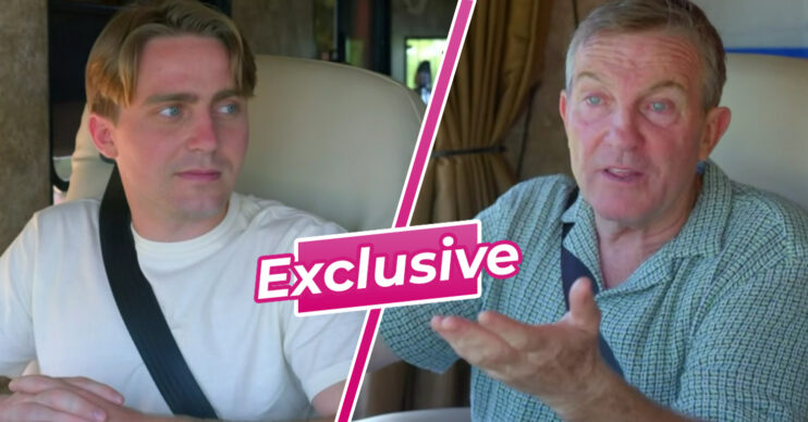 Bradley and Barney frown in Breaking Dad