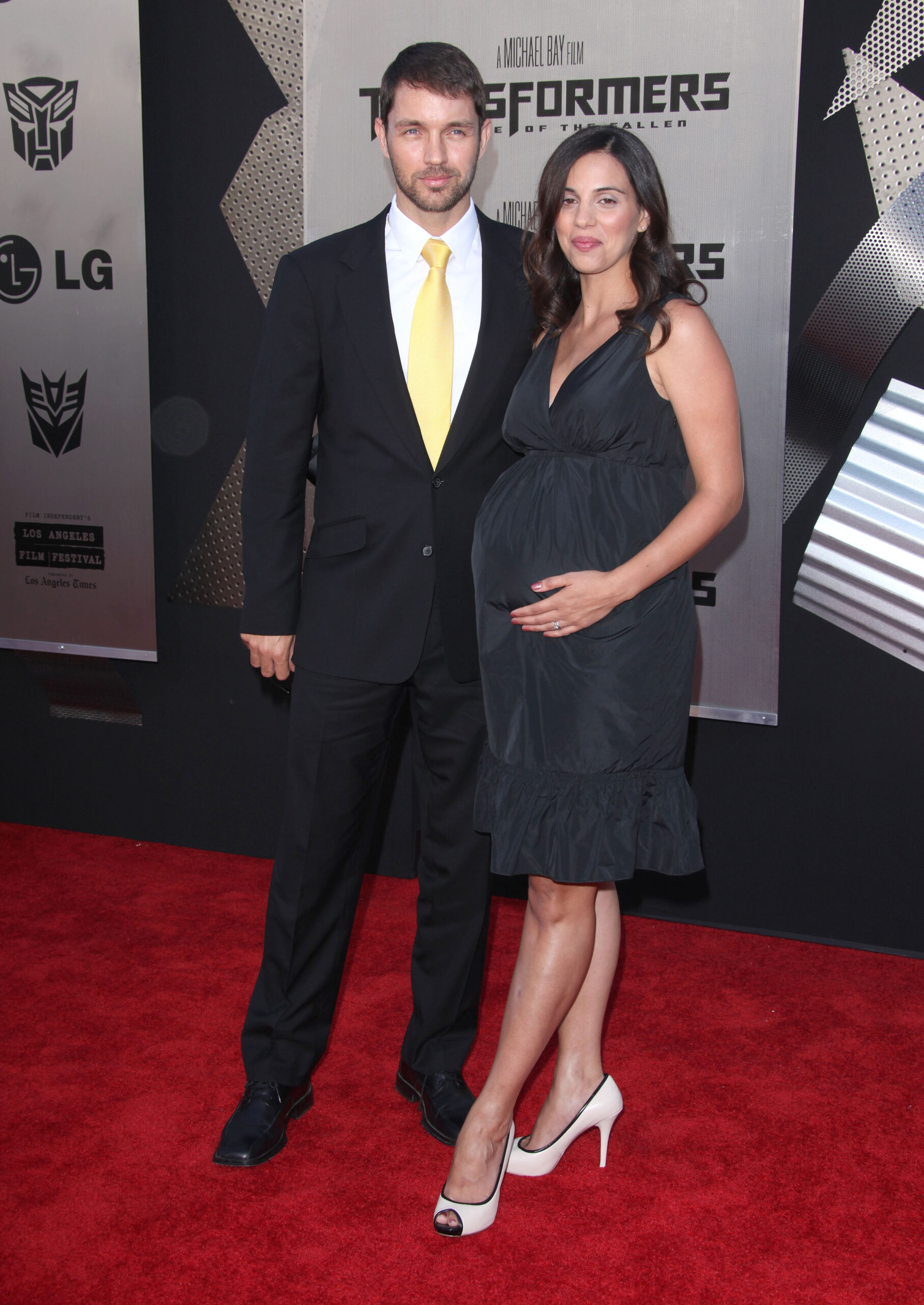 Matthew Marsden and his wife on the red carpet