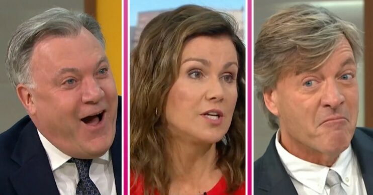 Good Morning Britain presenters Ed Balls / Susanna Reid / Richard Madeley