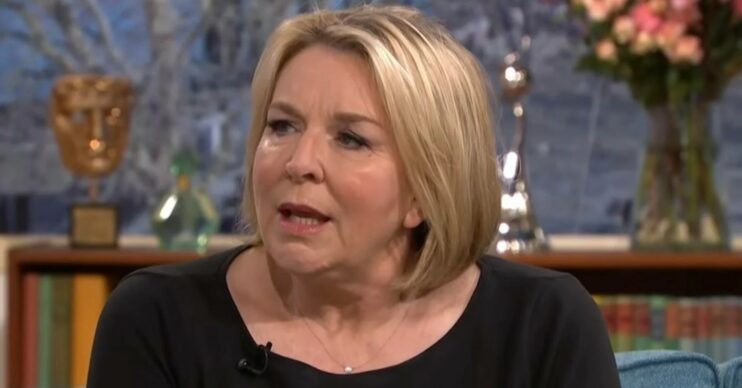 Fern Britton looking confused on This Morning