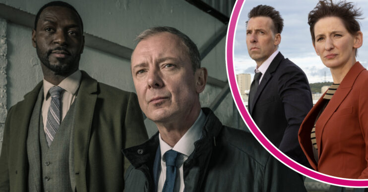 The cast of Grace frown in series 3