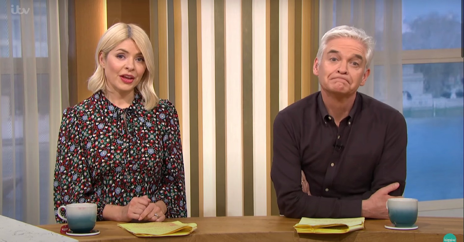 Holly Willoughby and Phillip Schofield on This Morning today 