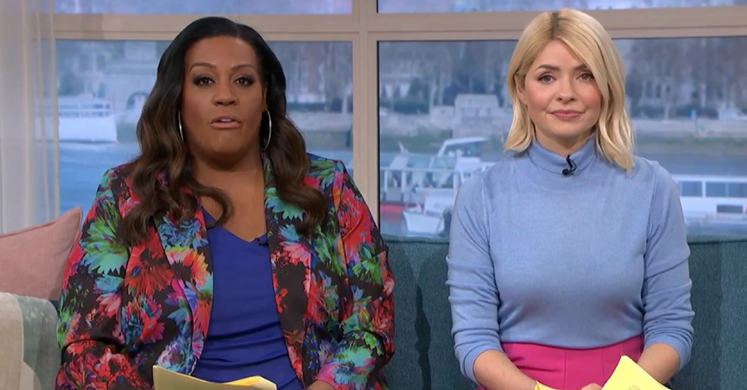 Alison Hammond and Holly Willoughby on ITV This Morning today