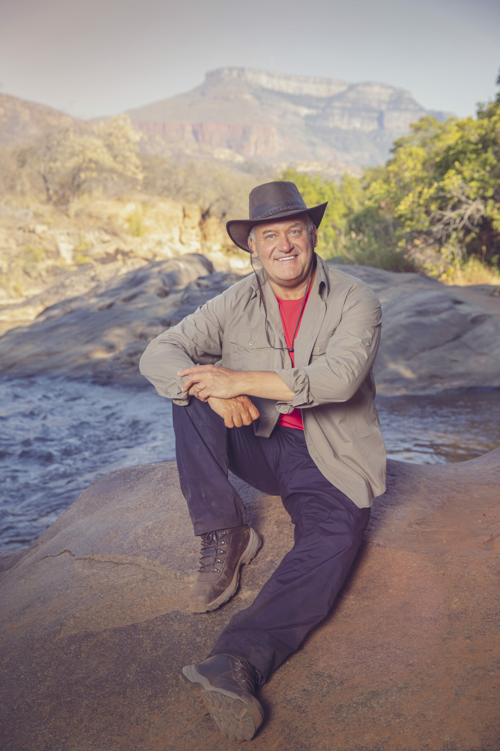 Paul Burrell posing on I'm A Celebrity: South Africa 