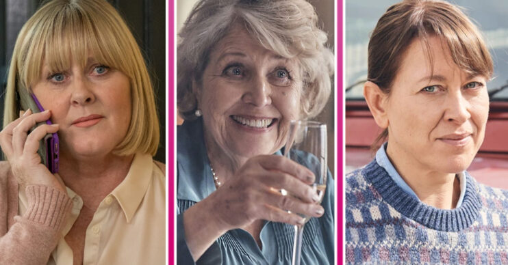 The cast of Last Tango in Halifax smile