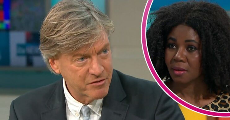 Richard Madeley speaking / Evidence Joel looking sad on GMB today