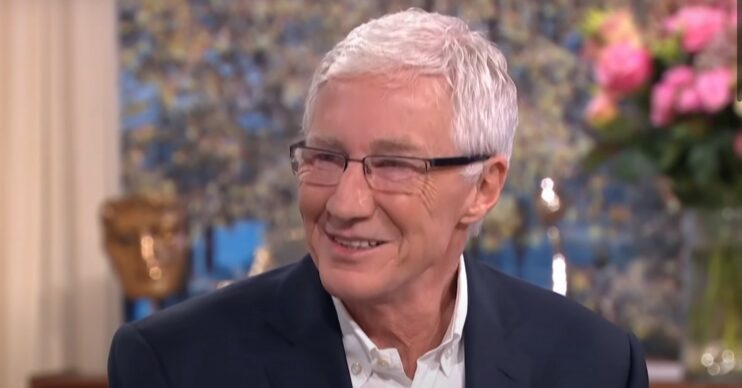 Paul O'Grady smiling on This Morning