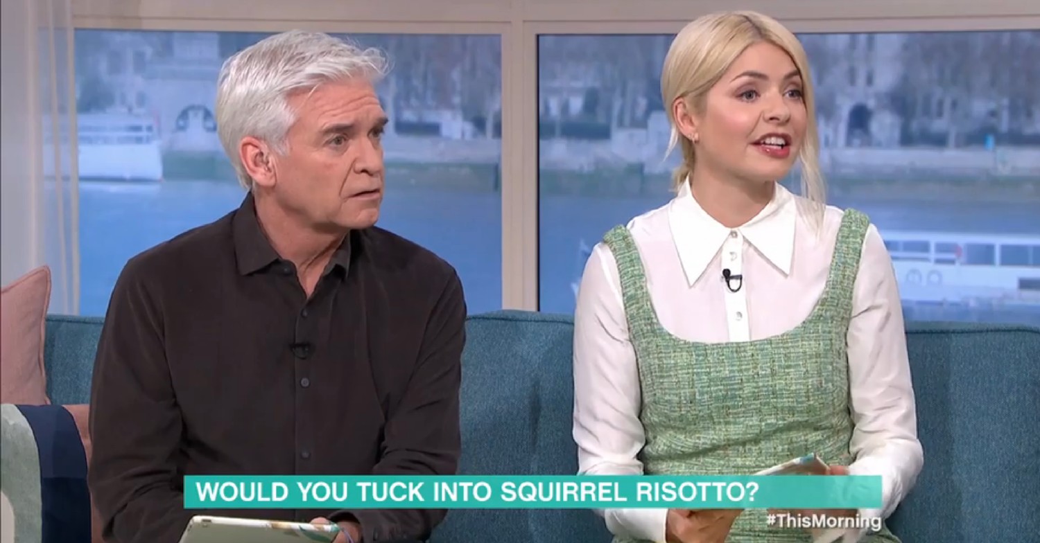 Phillip Schofield and Holly Willoughby on This Morning today