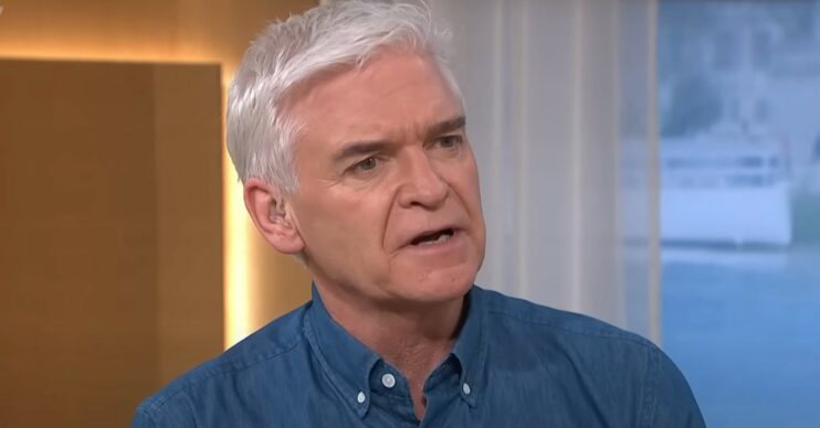 Phillip Schofield looking angry on This Morning