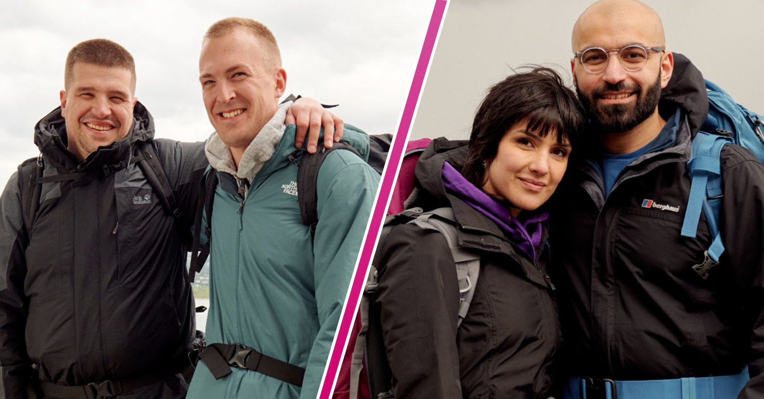 Contestants smile on Race Across the World