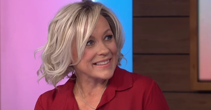 Sarah Beeny smiling on Loose Women