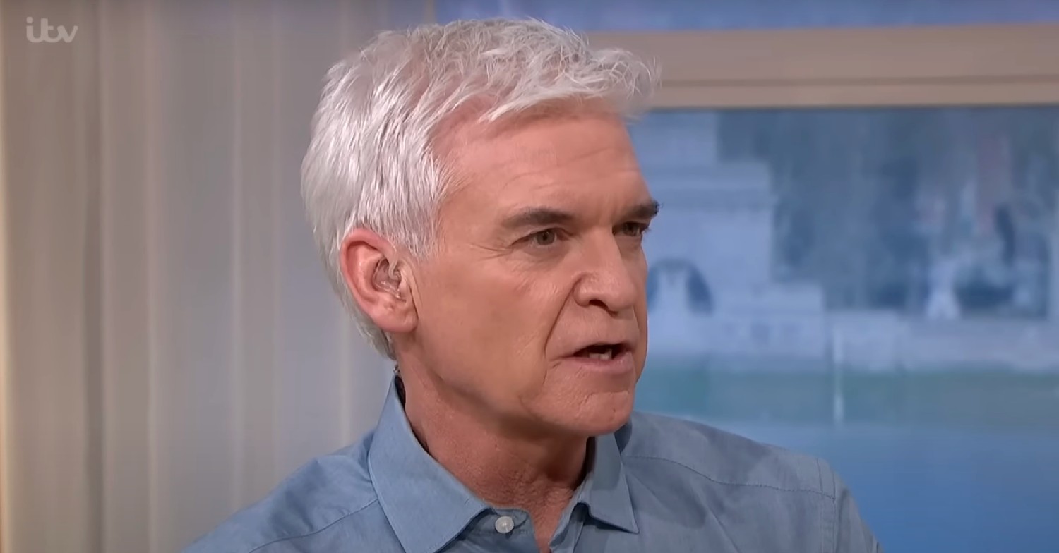 Phillip Schofield looking angry on This Morning 