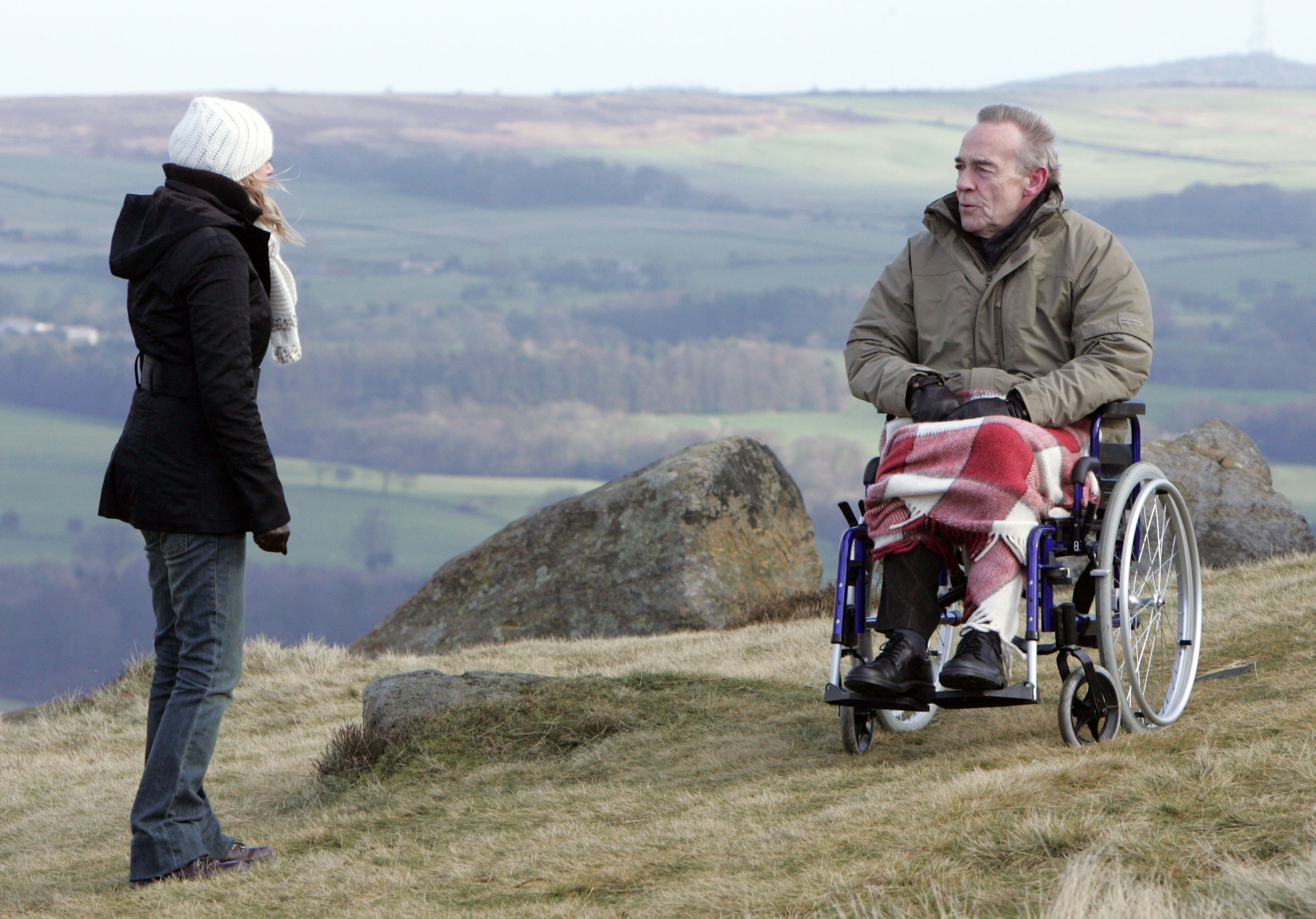 Donald De Souza and Nicola on the cliff 