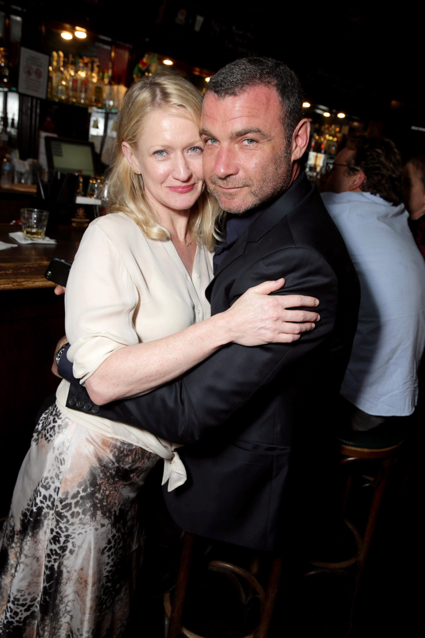 Paula Malcomson poses with Ray Donovan co-star Liev Schreiber