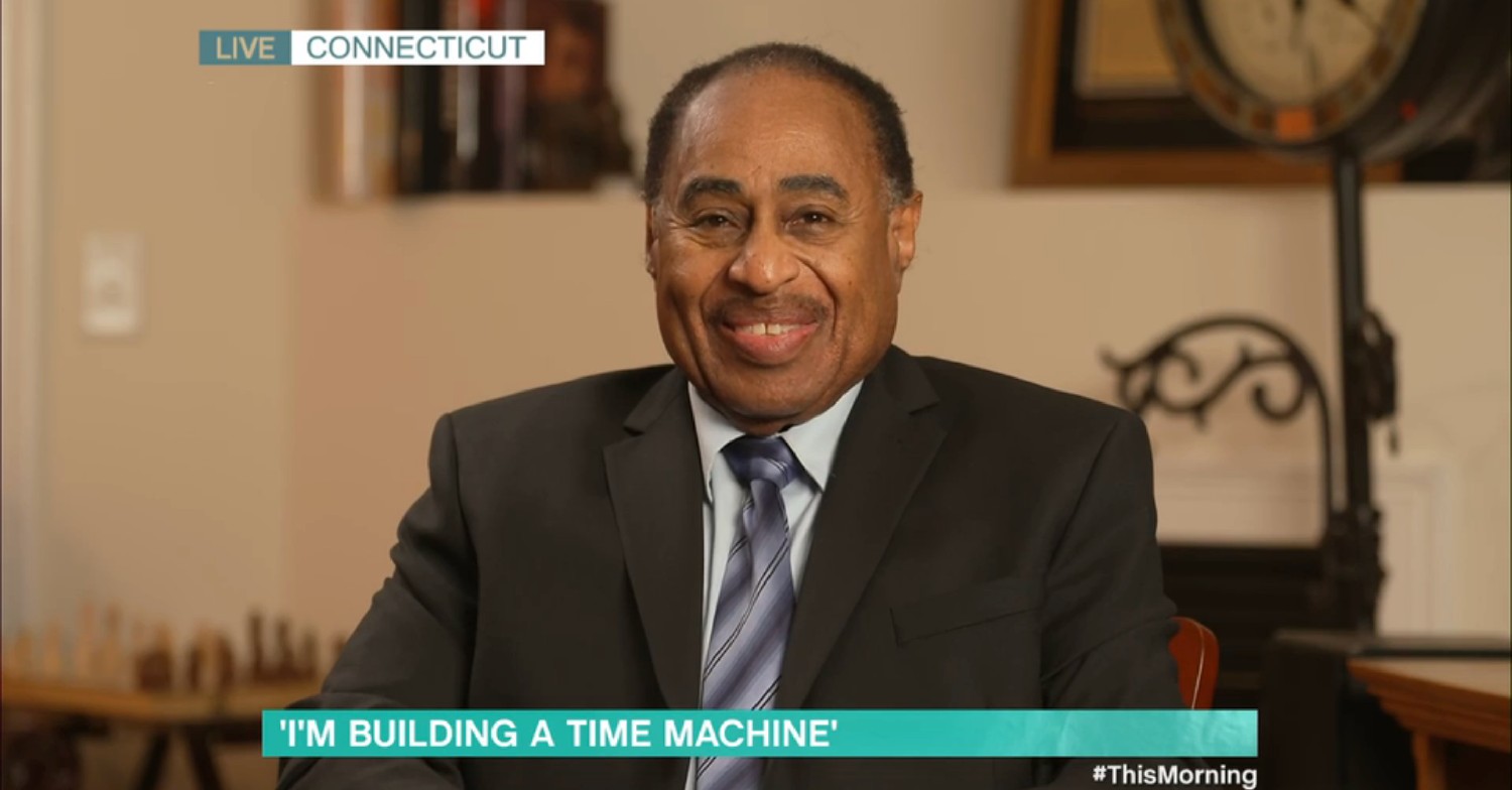 Ronald Mallett smiling on This Morning today