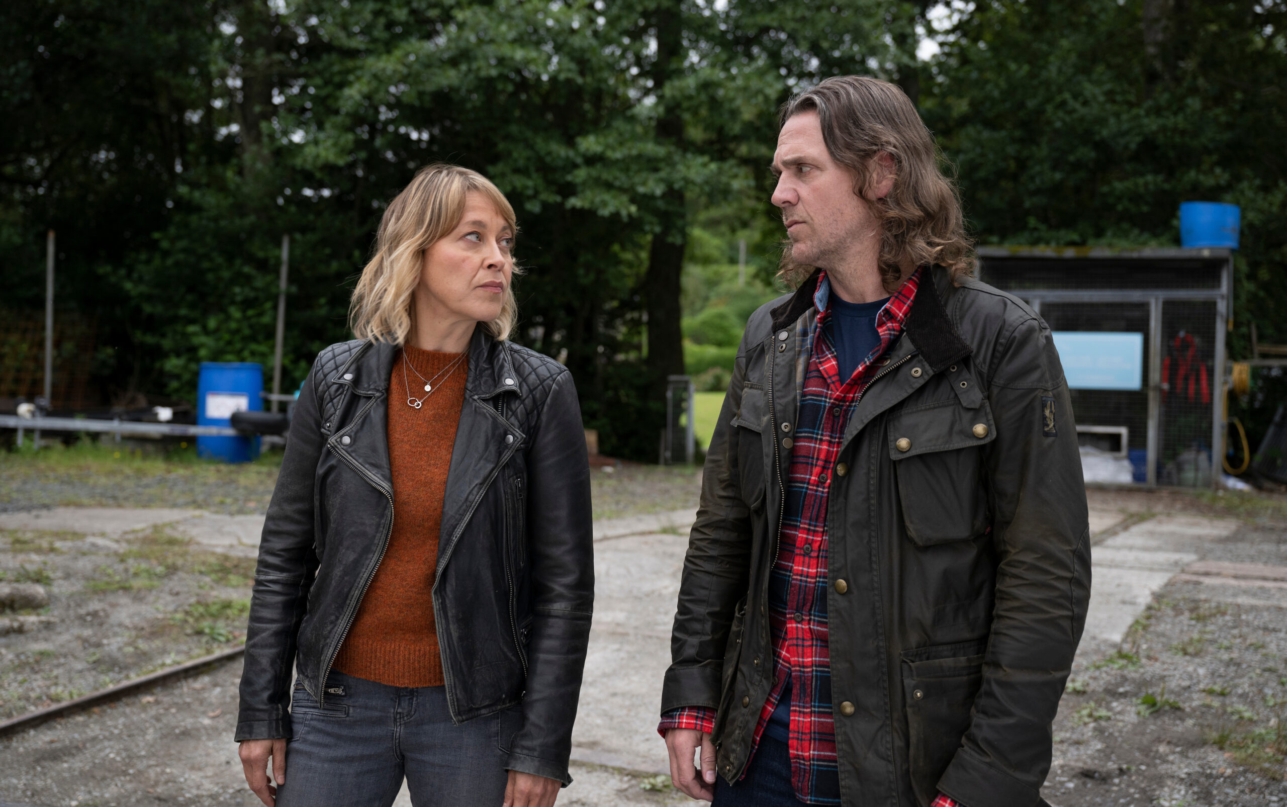 Nicola Walker as DI Annika Strandhed and Jamie Sives DS Michael McAndrews in Annika