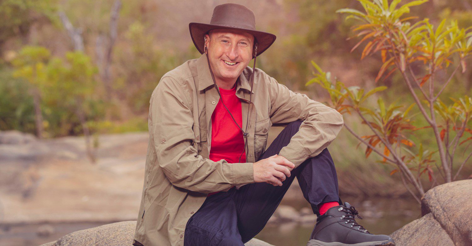 I'm A Celeb star Andy Whyment in his jungle outfit