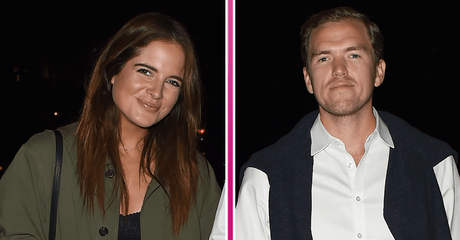 Binky Felstead and husband Max smiling