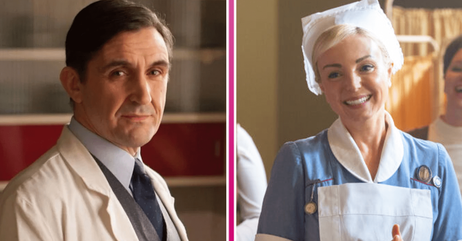 Call the Midwife stars on set