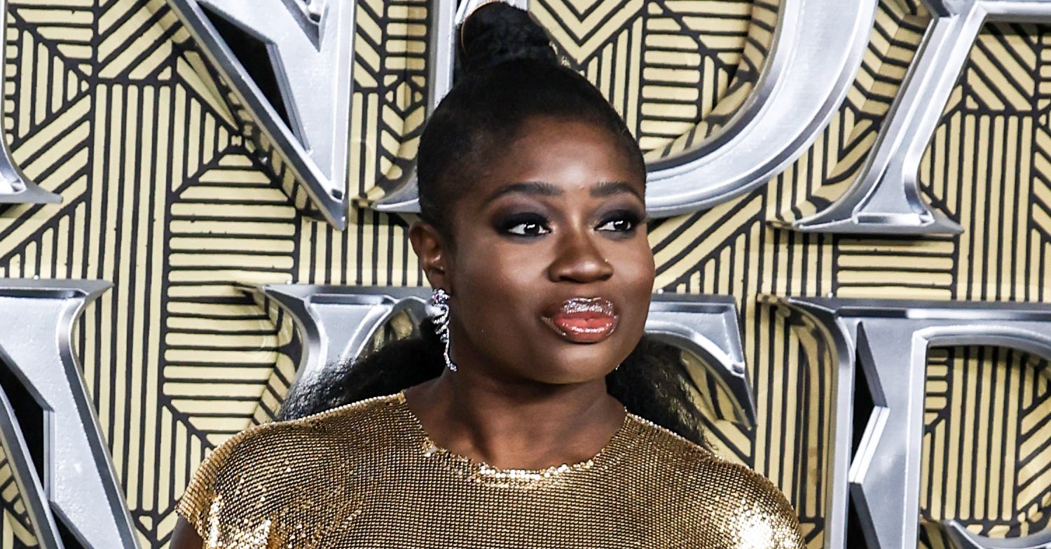 Strictly star Clara Amfo smiling at film premiere