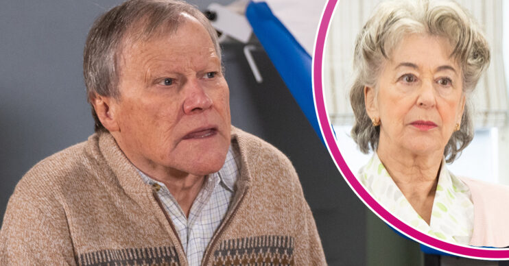 Coronation Street's Roy is concerned and, in a bubble, is Evelyn