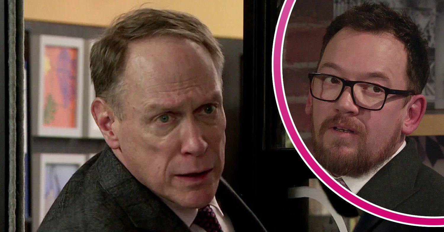 Coronation Street comp image of Stephen and Rufus