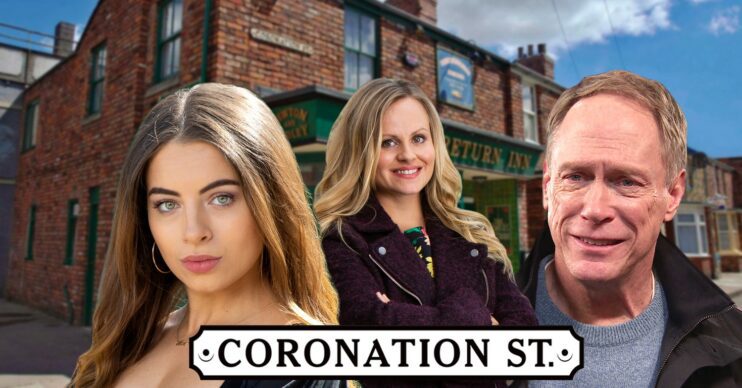 Daisy, Sarah and Stephen in Coronation Street