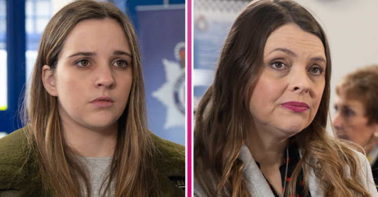Coronation Street's Amy and Tracy are at the police station
