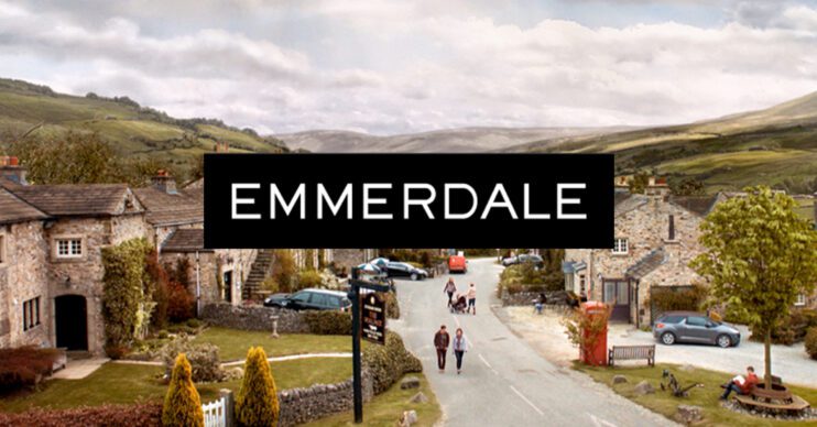 Emmerdale's background and logo