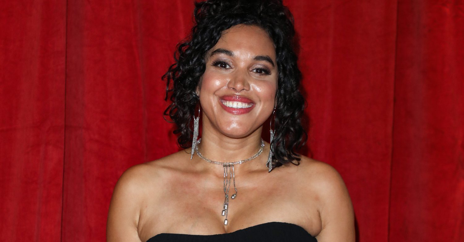 Emmerdale's Martelle Edinborough is smiling on the red carpet